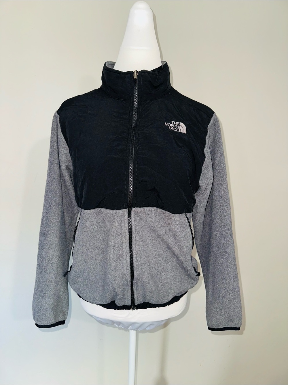 The North Face Black & Gray Fleece Utility Jacket